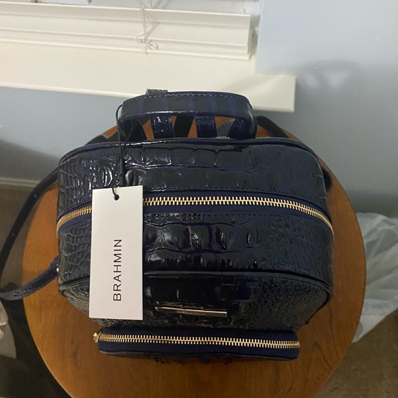 BRAHMIN MINI DARTMOUTH BACKPACK & ADY WALLET INK MELBOURNE - Picture 3 of 10